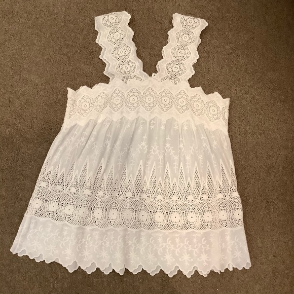 Ulla Johnson White Lace Cotton Blouse - Picture 7 of 11